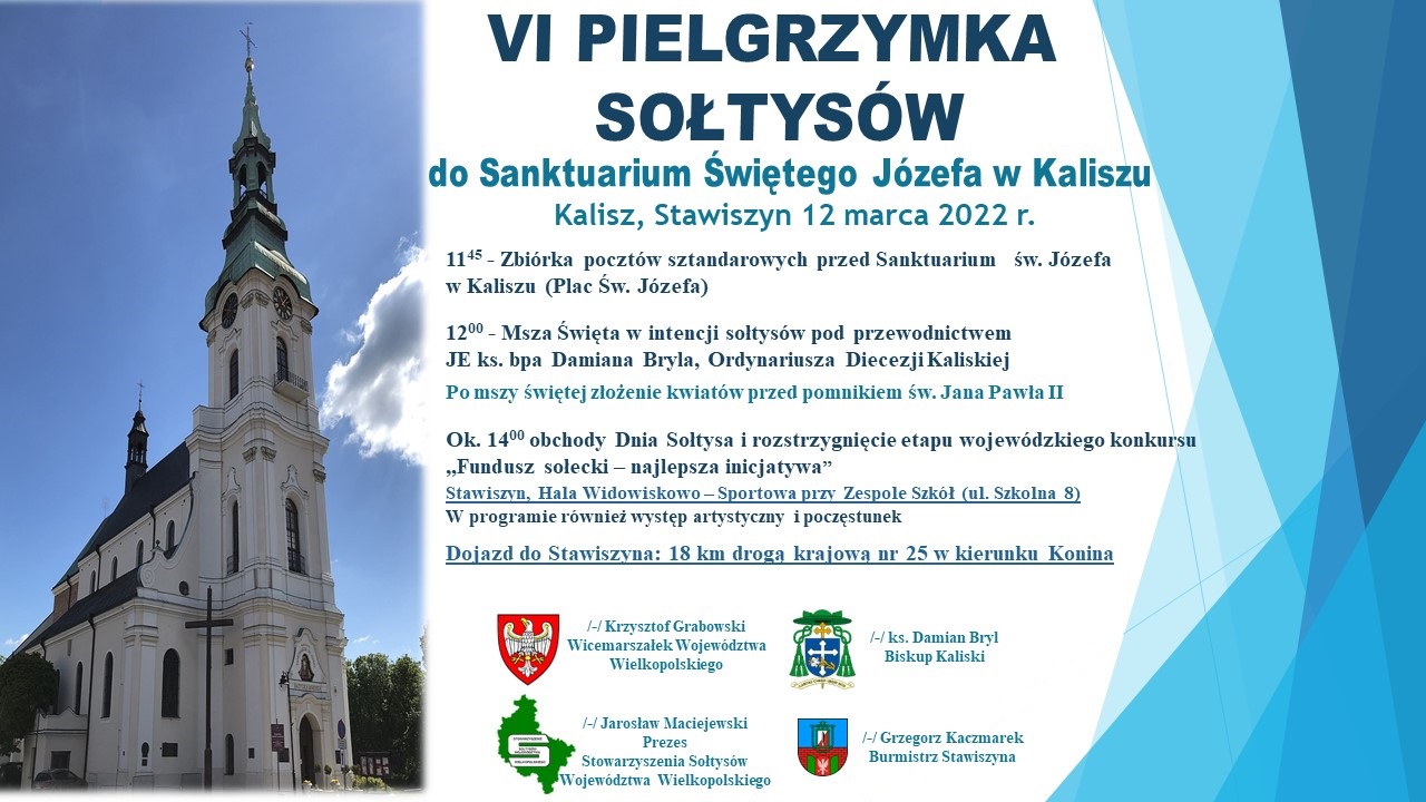 Plakat z okazji pielgrzymki sołtysów
